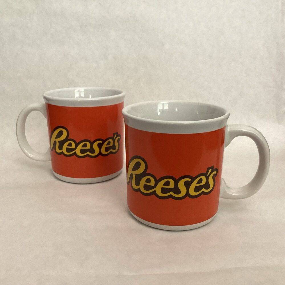 Coffee mugs, Reeses Hershey logo
